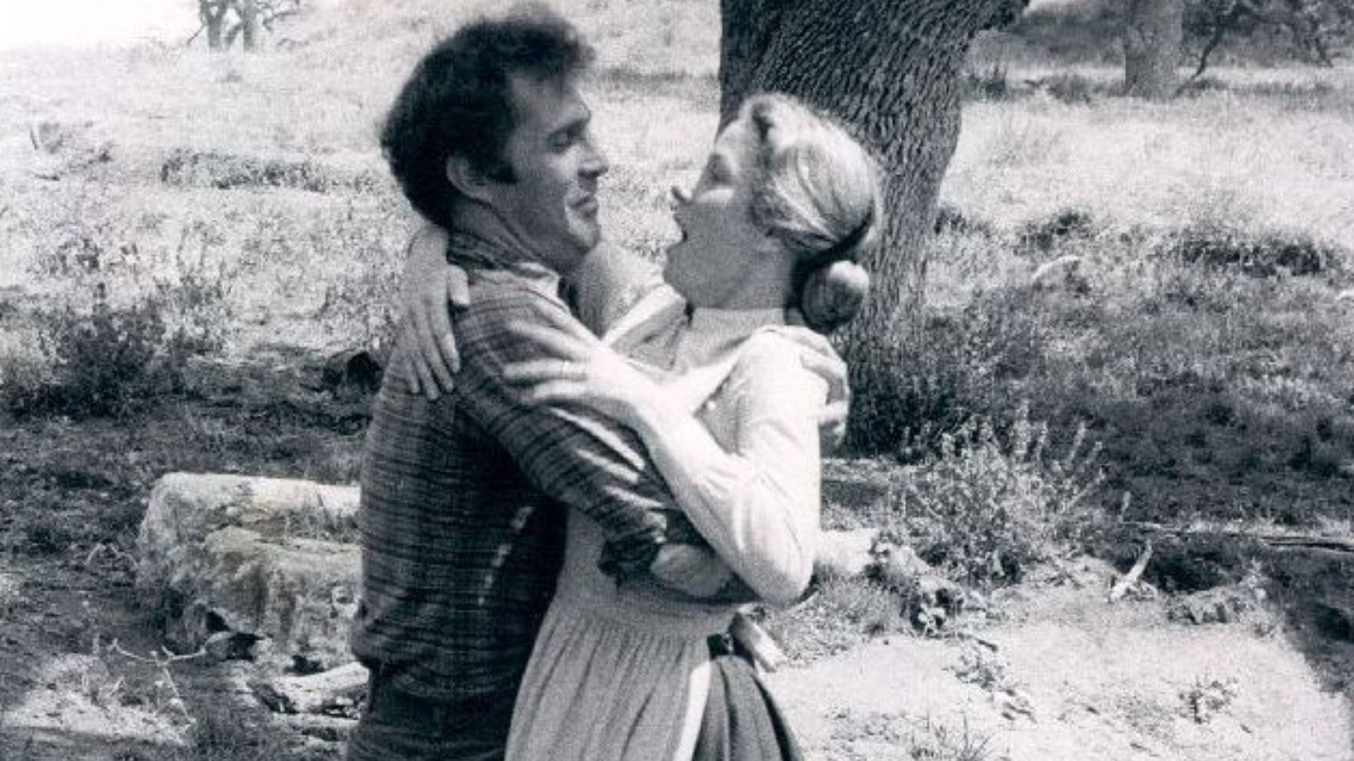 Gil Gerard and Karen Grassle in Little House on the Prairie (1977)