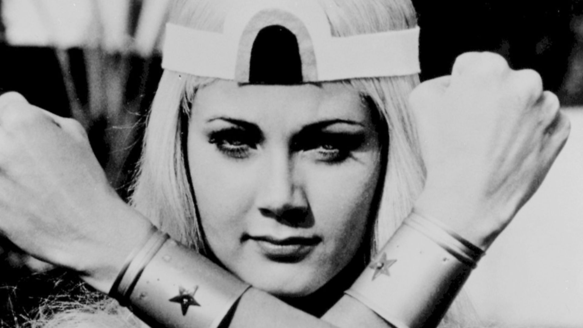 Photo of Lynda Carter as Wonder Woman.