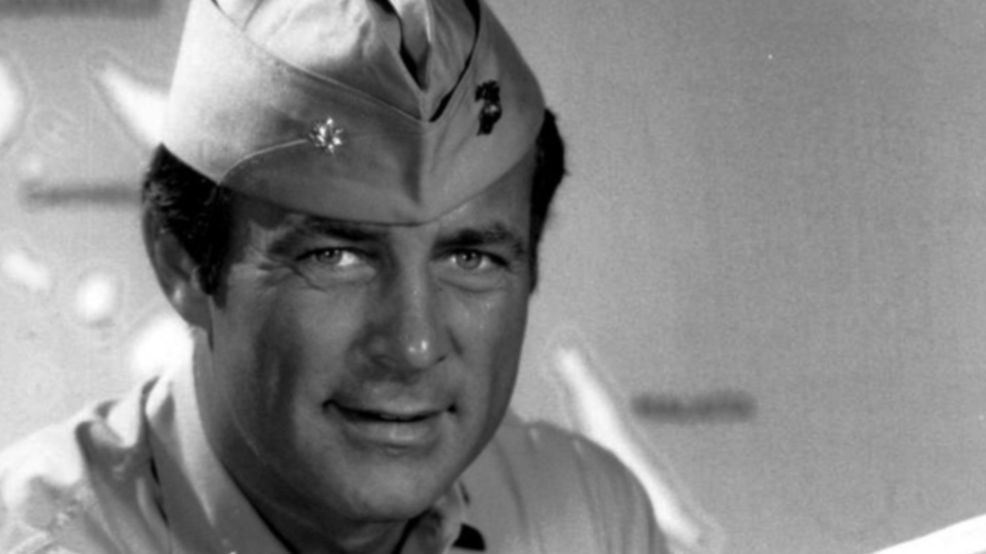 Photo of Robert Conrad as Pappy Boyington from the television program Baa Baa Black Sheep.