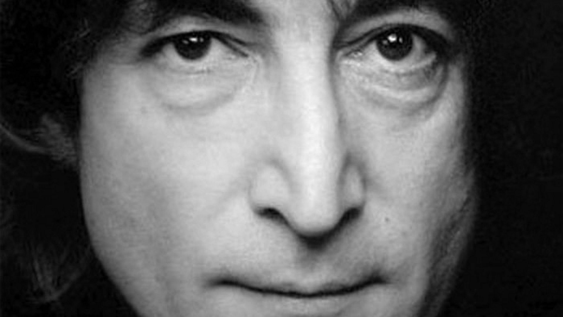 John Lennon, cropped photograph taken by Jack Mitchell for the New York Times, November 2, 1980.