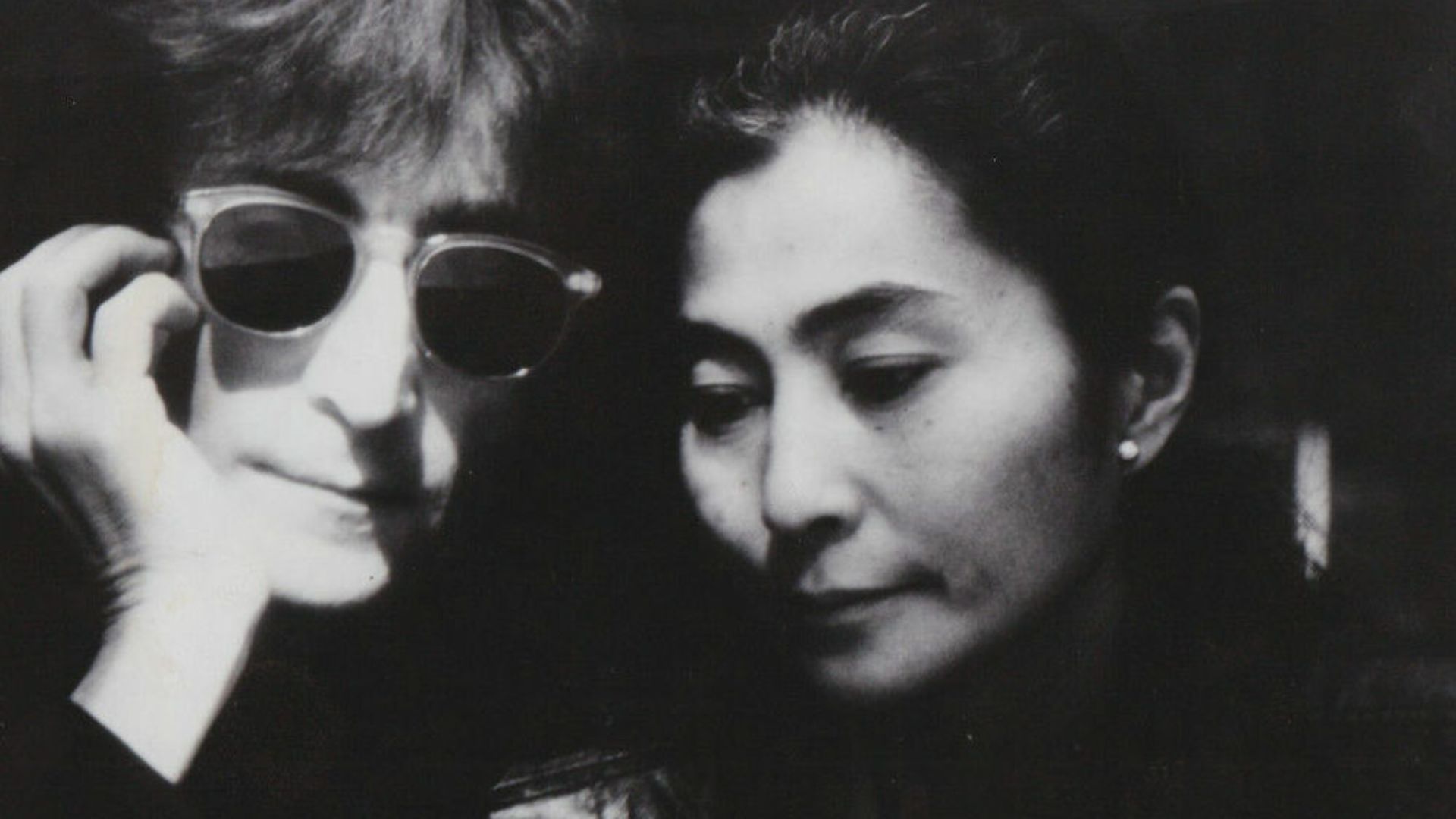 John Lennon and Yoko Ono in a 1980 publicity photo for their album Double Fantasy.