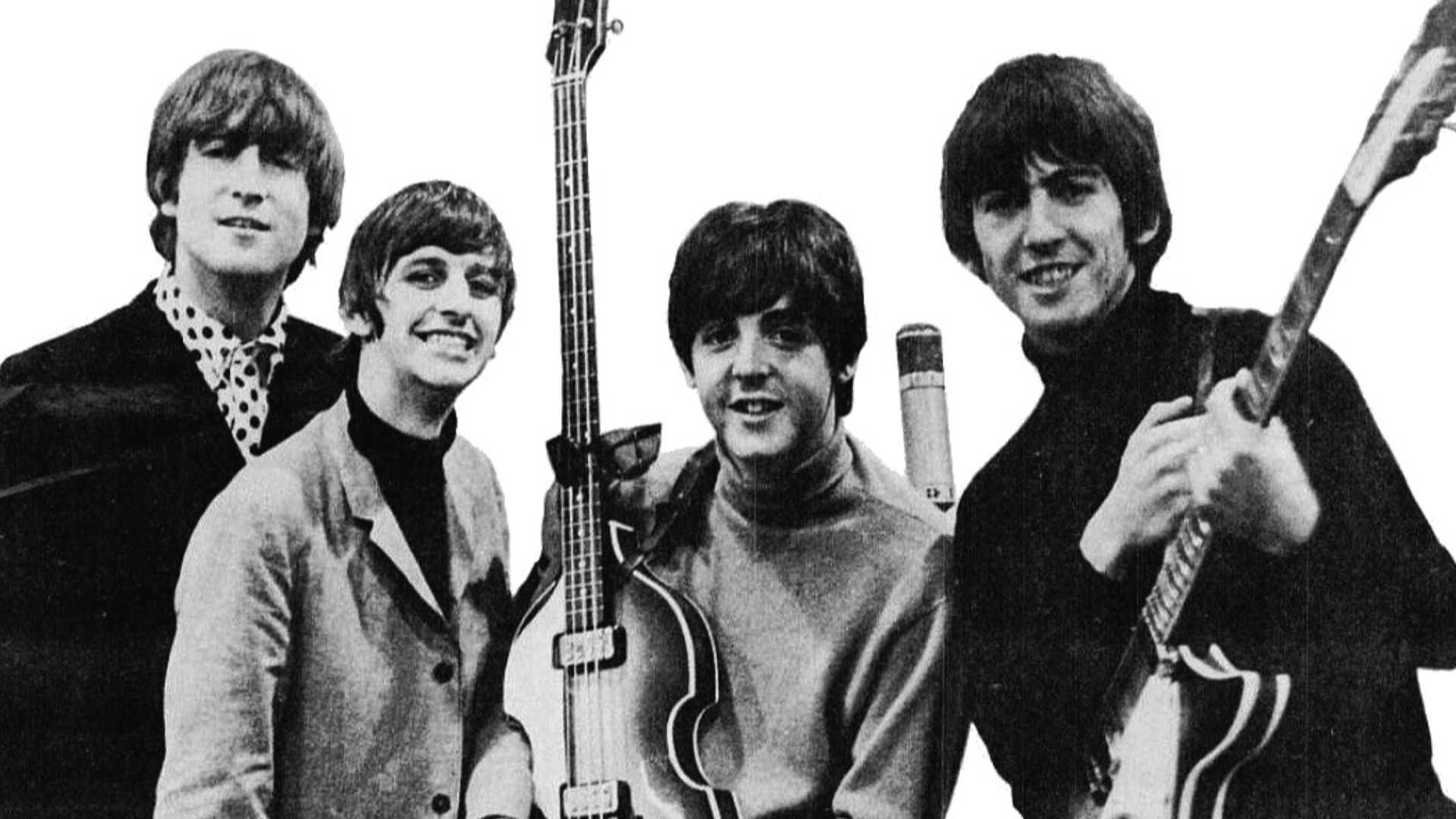 Trade ad for Beatles' 1964 Grammys. --- This is a version with just the Beatles isolated from the ad.