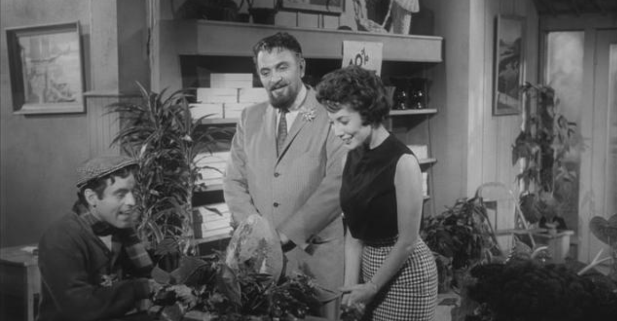 A scene from The Little Shop of Horrors.