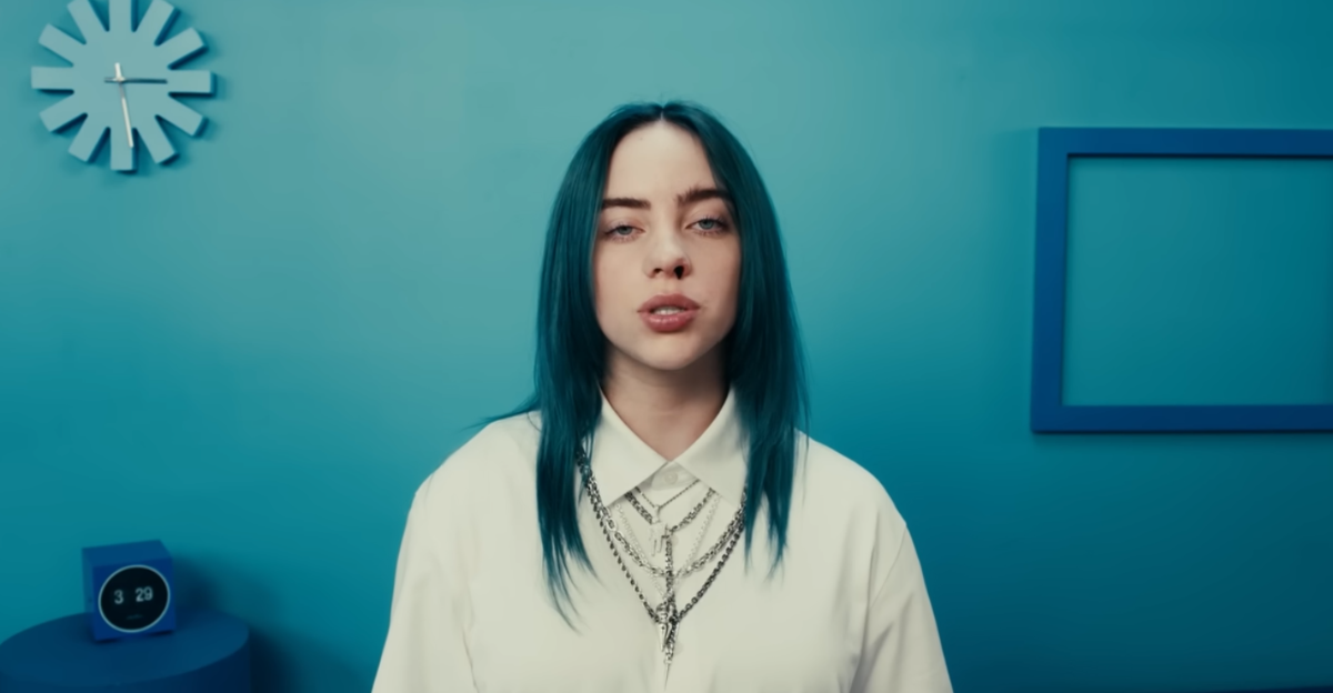 Screenshot from Billie Elish - bad guy, www.youtube.com