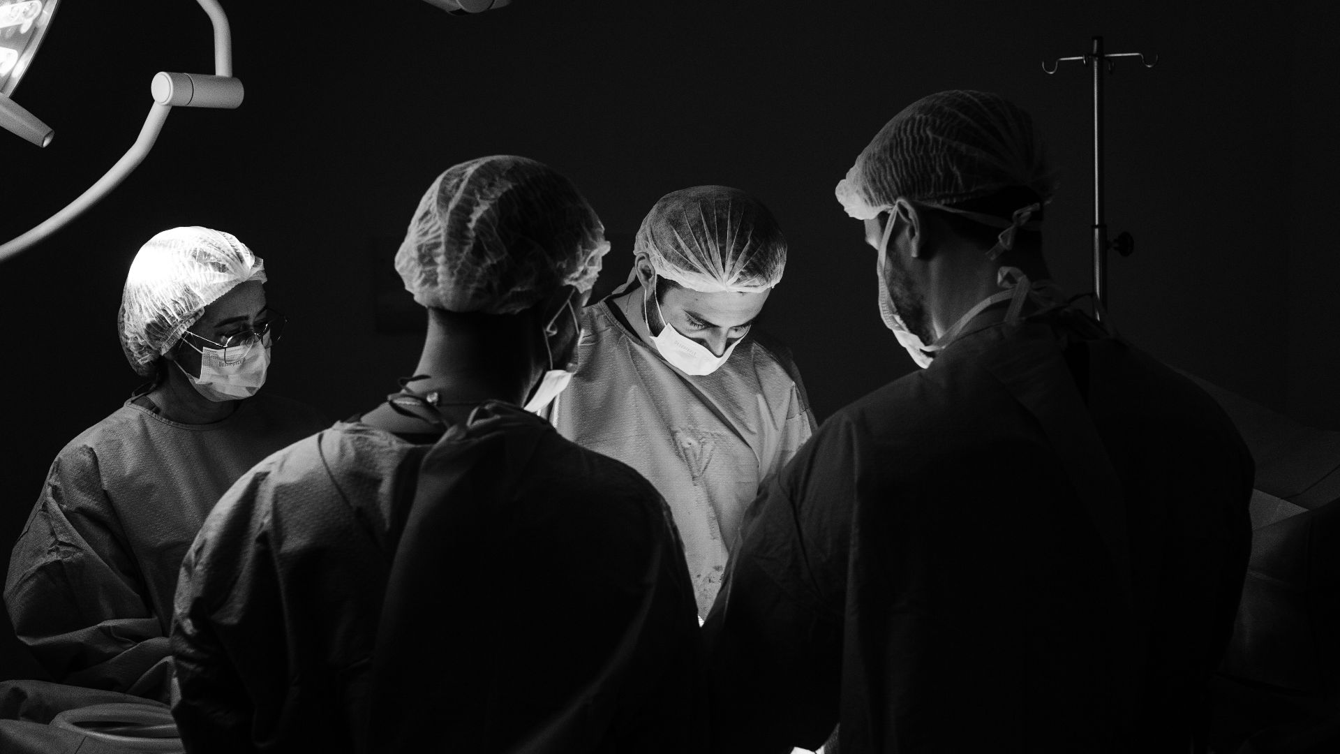 a group of people in a room