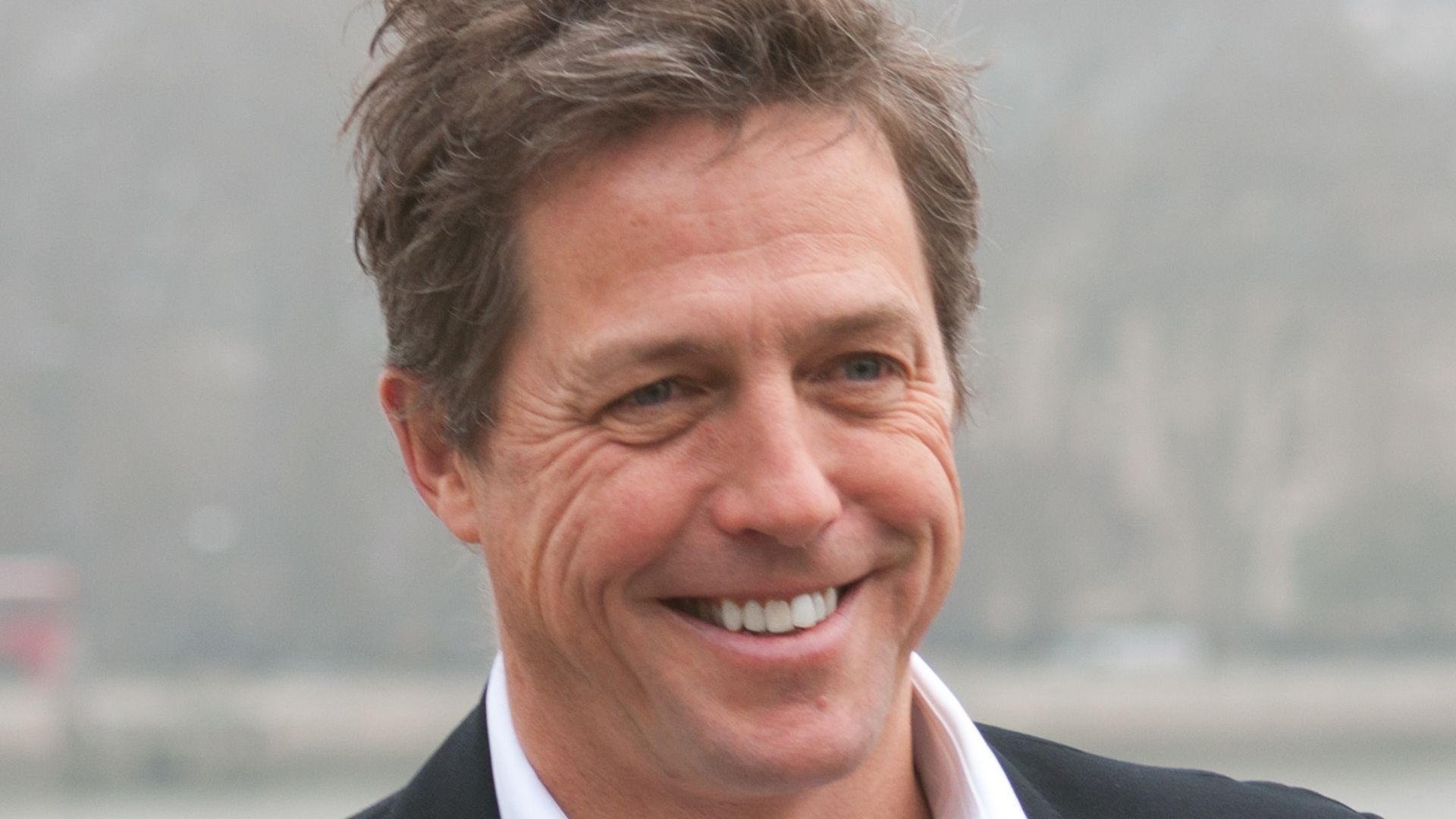 Hugh Grant at a charity fundraiser held in South Bank, London, March 2011.