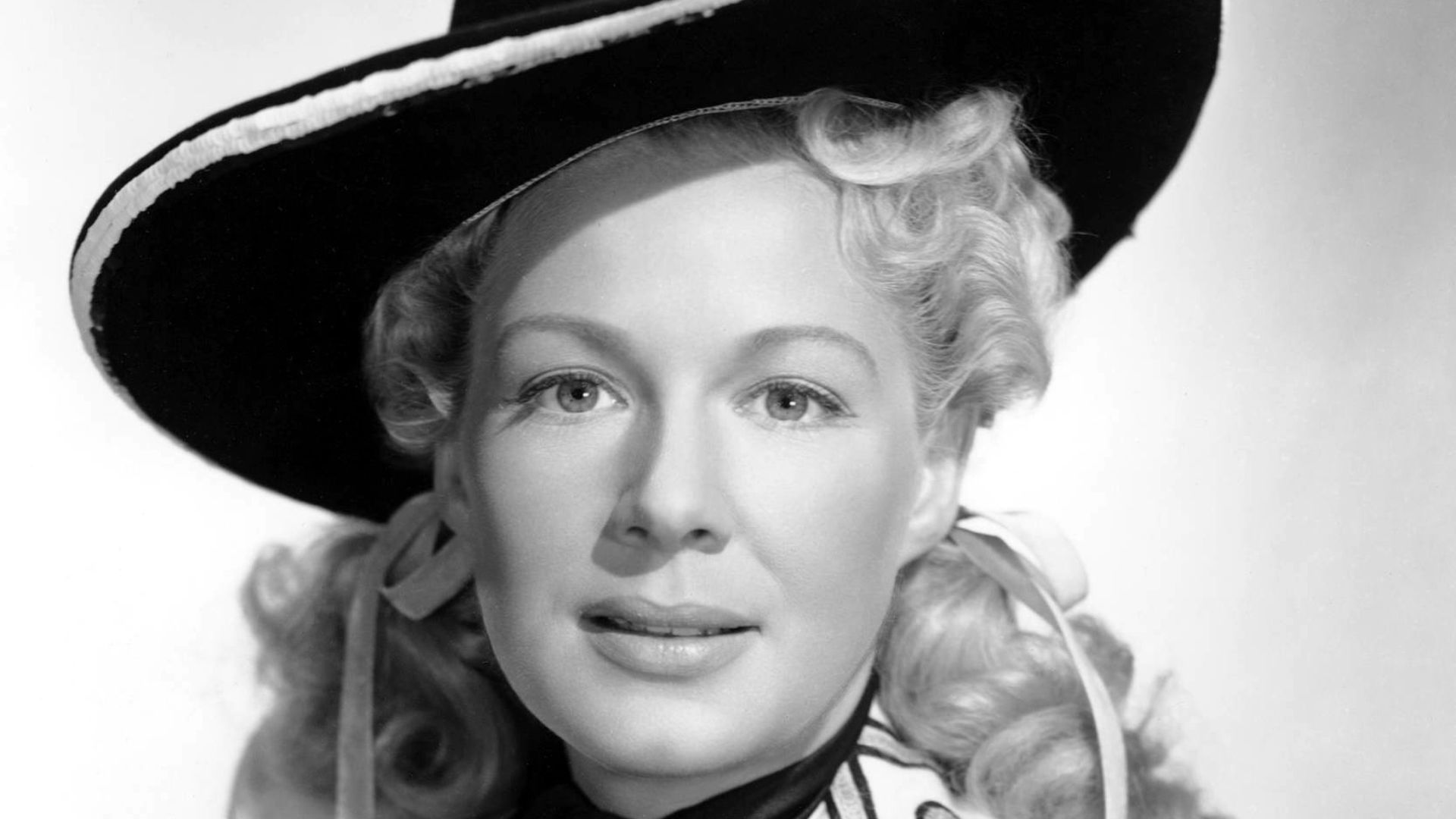 Studio promo portrait of Betty Hutton; publicity photo for the film Annie Get Your Gun (1950)