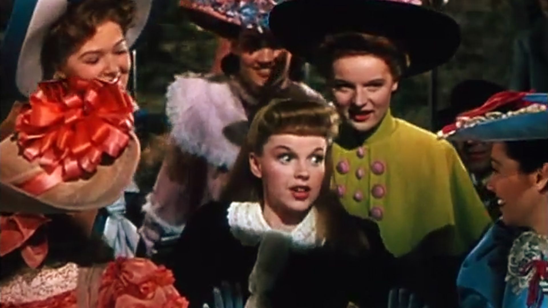 Cropped screenshot of Judy Garland from the trailer for the film Meet Me in St. Louis.