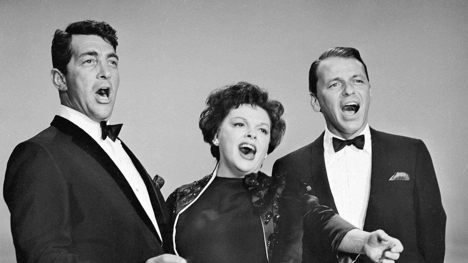 Photo of Dean Martin, Judy Garland and Frank Sinatra performing on The Judy Garland Show in 1962. This was a stand-alone special originally broadcast Feb. 25, 1962. It was not an episode of Garland's subsequent 1963-64 TV series.