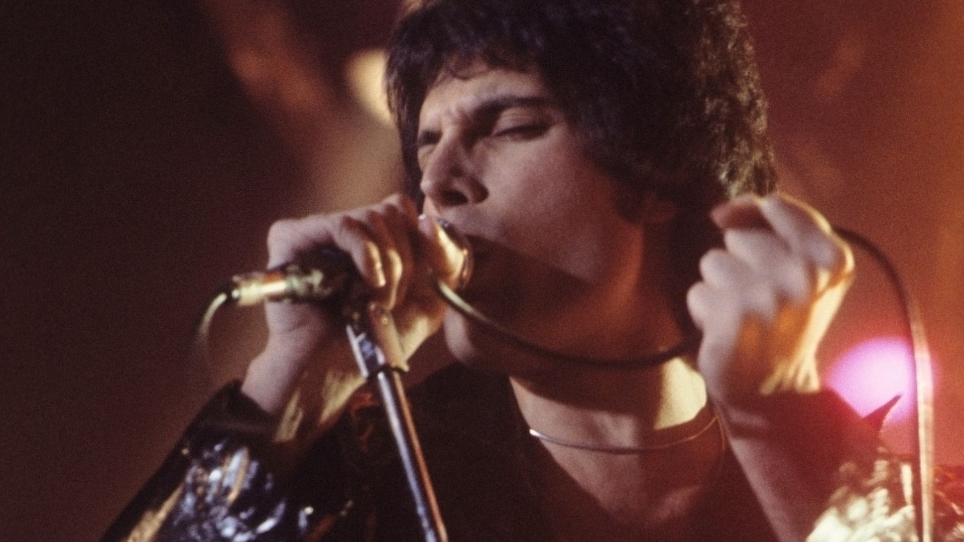 Freddie Mercury in New Haven, CT at a WPLR Show.