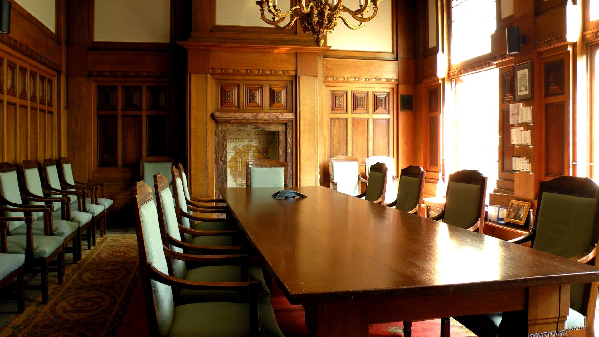 Boardroom at the head office of DHB Bank.