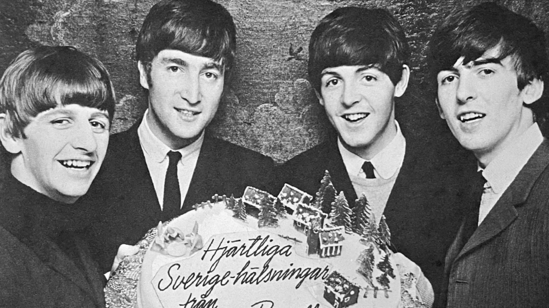 The Beatles in Stockholm in 1963, photo by Bo Trenter.