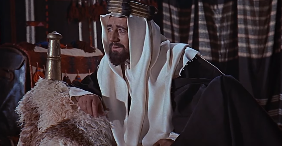 Screenshot from Lawrence of Arabia, 1963, Prime Video