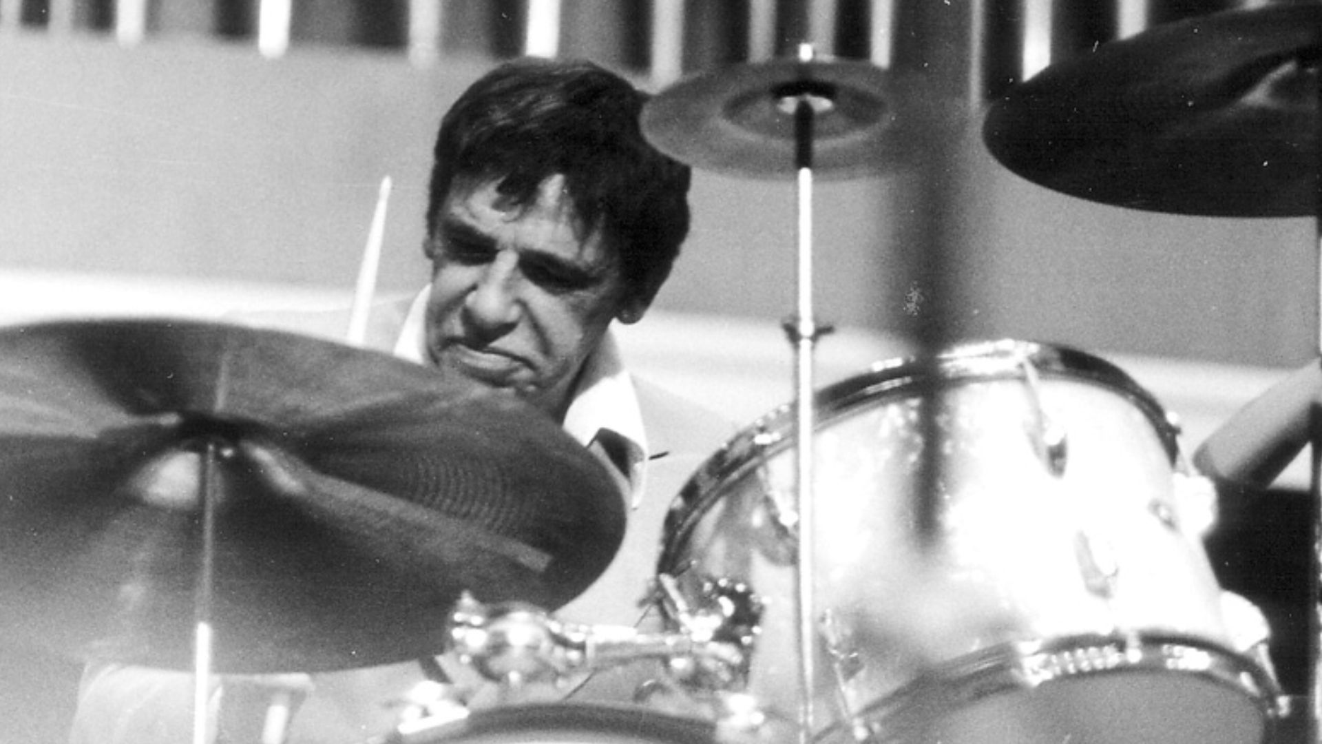 Buddy Rich during a concert in Cologne (Germany) on March 3rd 1977