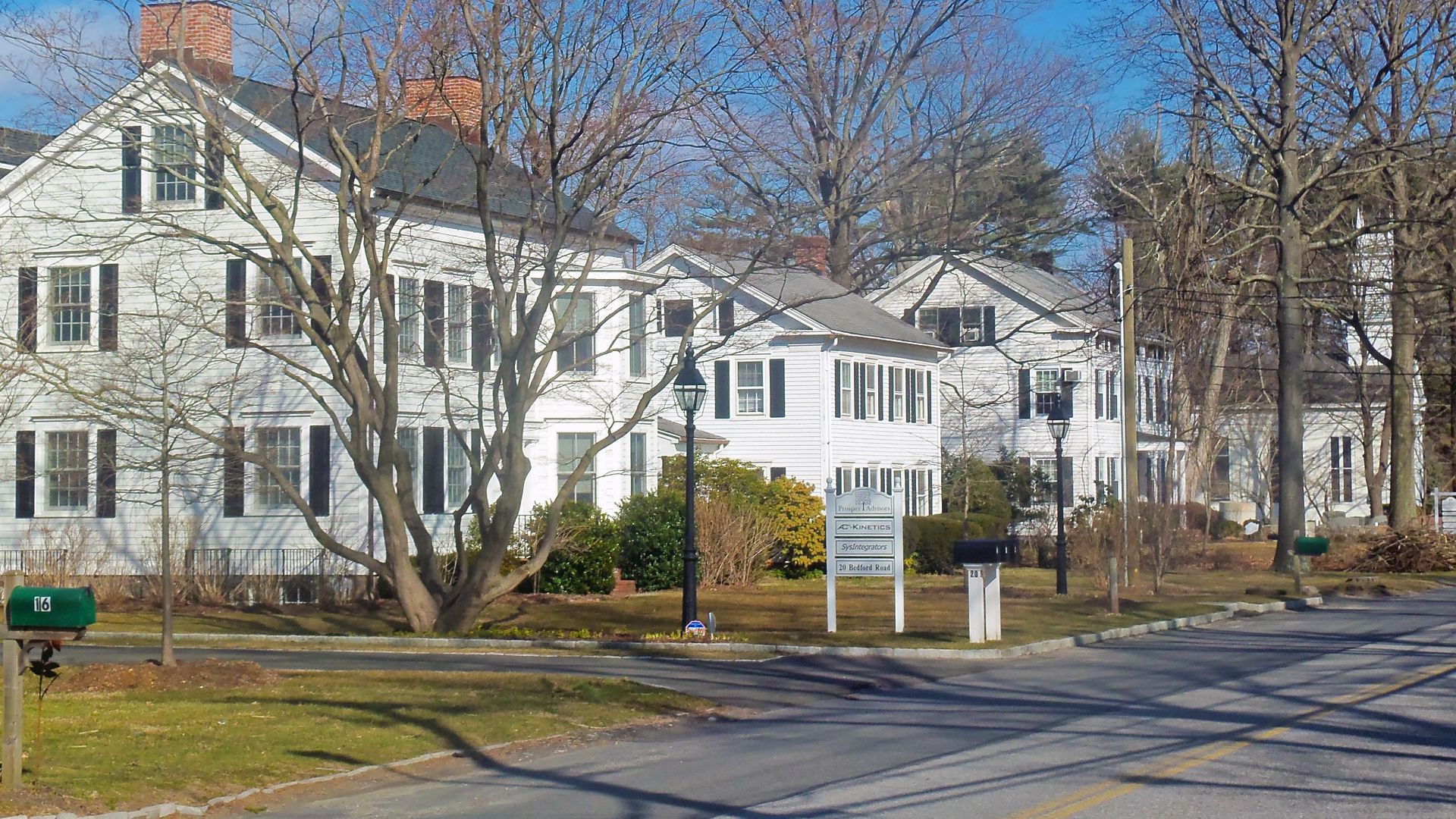 Neoclassical buildings of the Bedford Road Historic District, Armonk, NY, USA