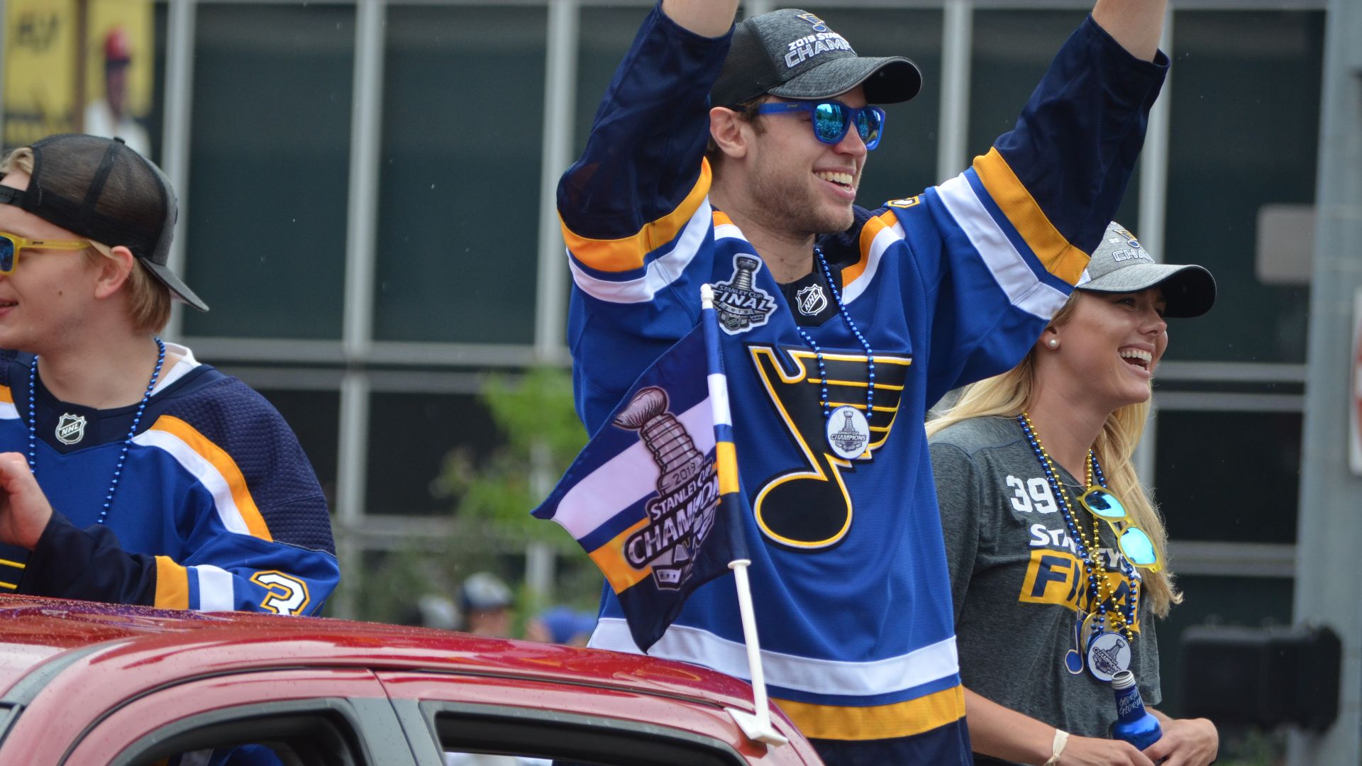 Michael Del Zotto during the 2019 Stanley Cup parade