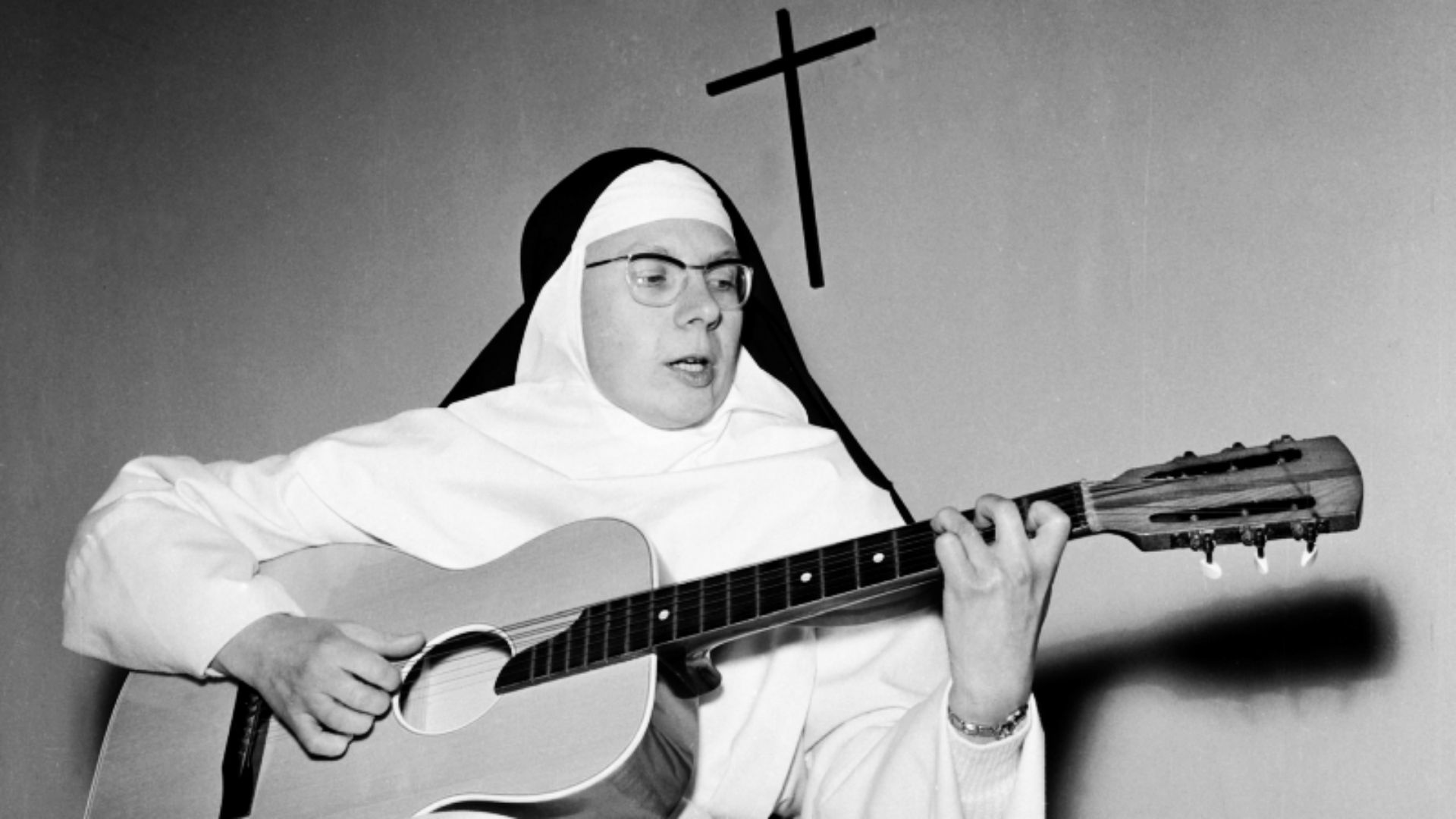 Depicted person:  The Singing Nun – Belgian nun and musician