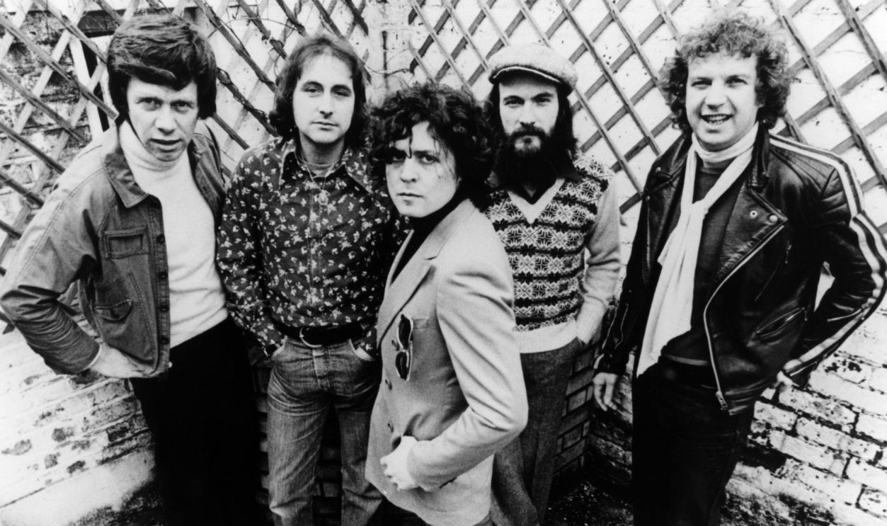 Photo of Herbie FLOWERS and Marc BOLAN and T REX UNSPECIFIED - JANUARY 01: Photo of Herbie FLOWERS and Marc BOLAN and T REX; Herbie Flowers, Miller Anderson, Marc Bolan, Dino Dines, Tony Newman 