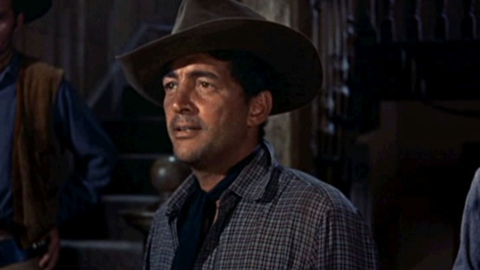 Cropped screenshot of Dean Martin from the trailer for the film Rio Bravo