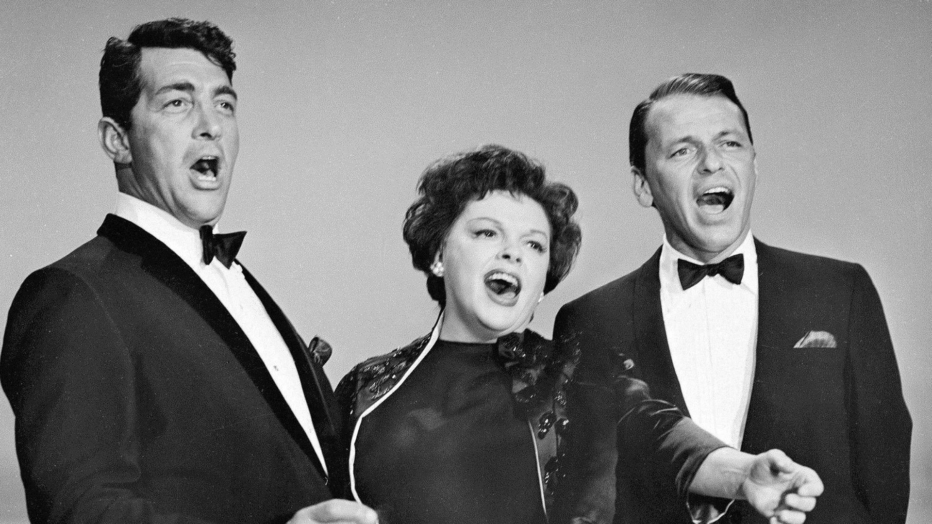 Photo of Dean Martin, Judy Garland and Frank Sinatra performing on The Judy Garland Show in 1962. This was a stand-alone special originally broadcast Feb. 25, 1962. It was not an episode of Garland's subsequent 1963-64 TV series.