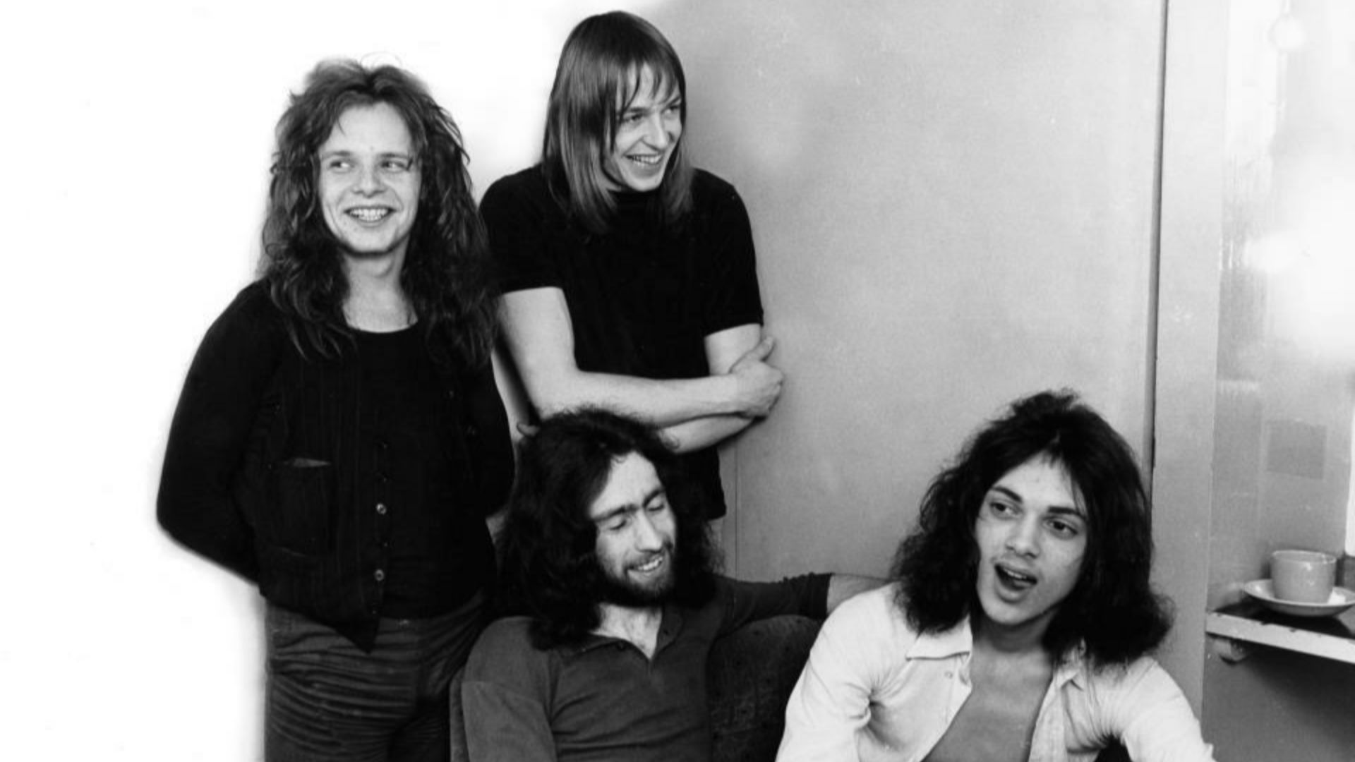 The Band Free: standing: Paul Kossoff, Simon Kirk; sitting: Paul Rodgers, Andy Fraser