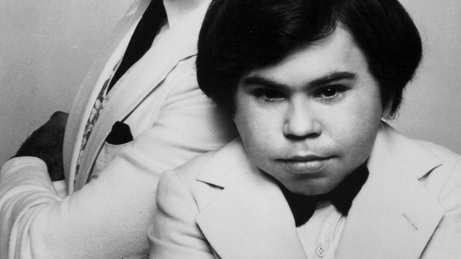 Photo of Ricardo Montalban as Mr. Roarke and Herve Villechaize as Tattoo from the made for television movie Return to Fantasy Island.  The made for television films preceded the television series with both actors in the same respective roles.