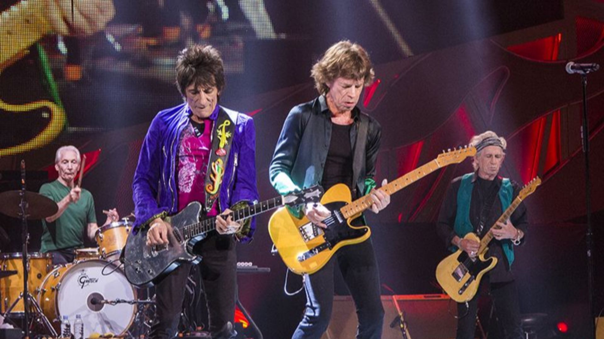 The Rolling Stones at Marcus Amphitheater in Milwaukee, USA, performing at Summerfest festival on June 23, 2015.
