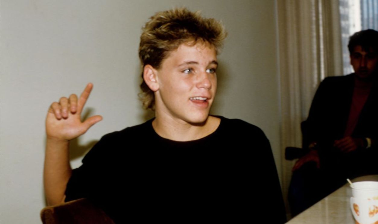: Actor Corey Haim poses for a portrait in July 1987 in Los Angeles, California