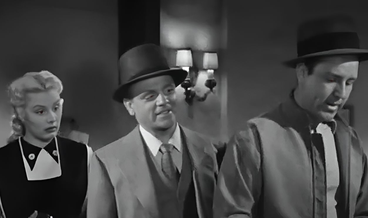 Screenshot from Kiss Tomorrow Goodbye (1950)