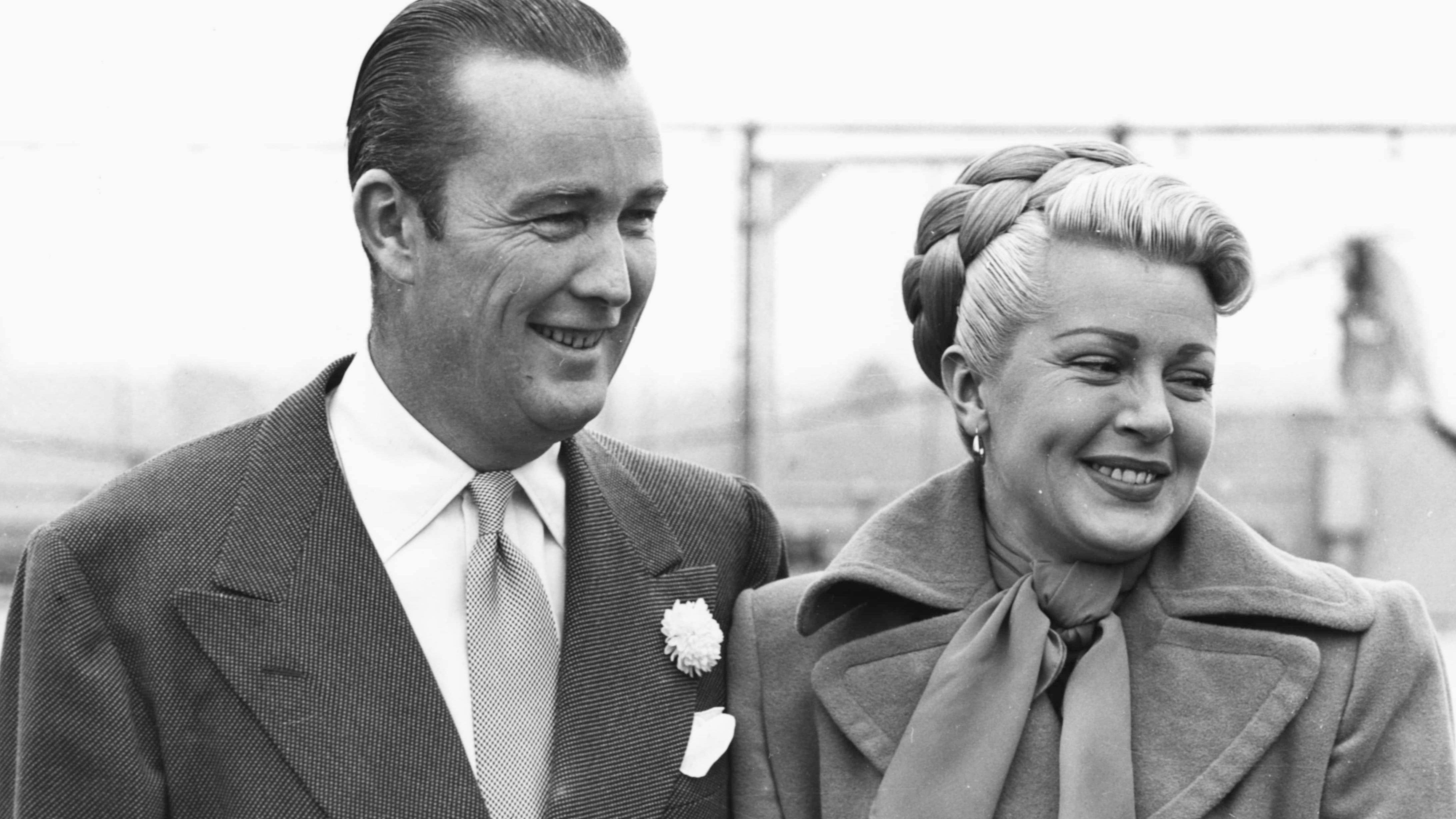 Lana Turner And Henry Topping Actress Lana Turner arm in arm with her millionaire husband Henry Topping, May 12th 1948.