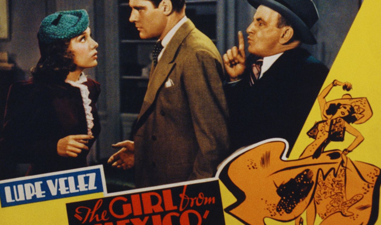 Gettyimages - 1137203792, The Girl From Mexico The Girl From Mexico, lobbycard, from left, Lupe Velez, Donald Woods, Leon Errol, 1939.