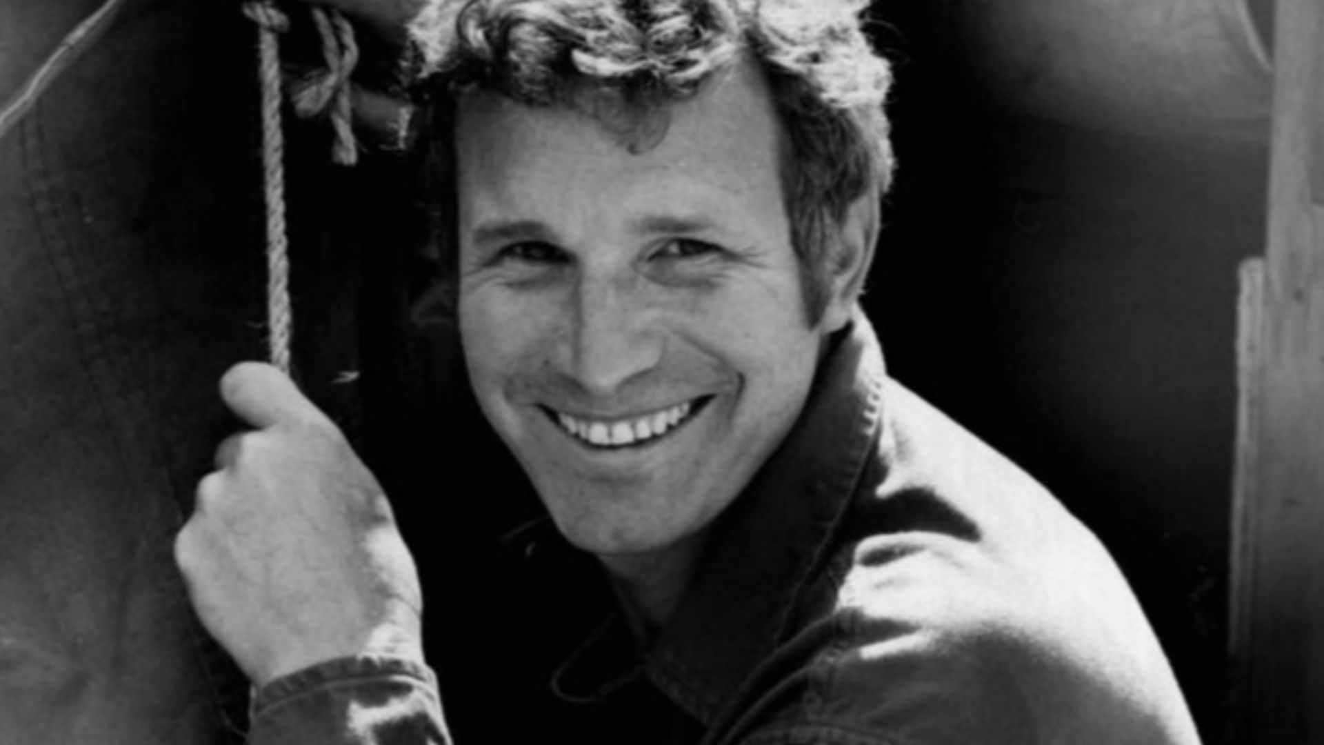 Photo of Wayne Rogers as Trapper John from the premiere of the television program M*A*S*H.