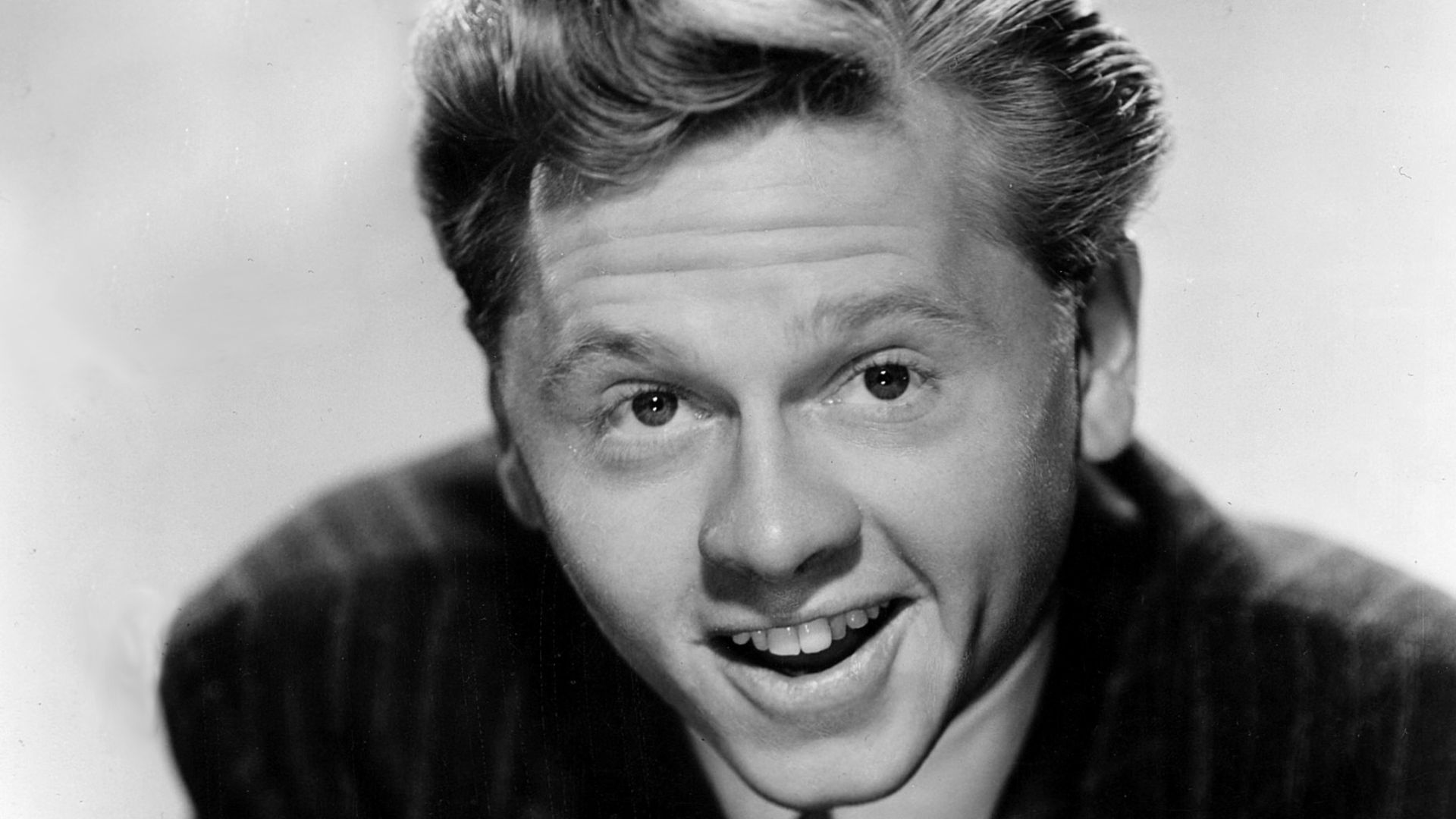 Studio publicity portrait of Mickey Rooney.