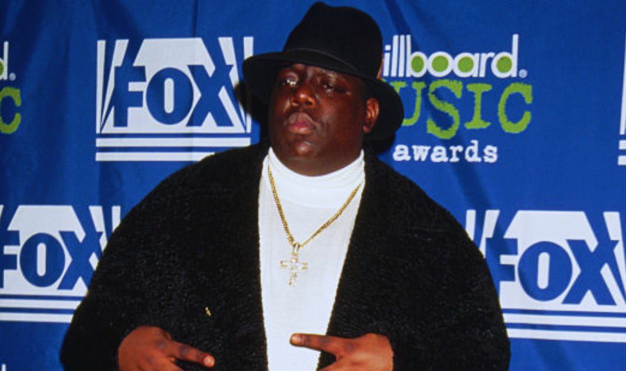 The Notorious B.I.G. East Coast gangsta rapper Chris Wallace, known as The Notorious B.I.G., attends the Billboard Music Awards hosted by Fox Television.