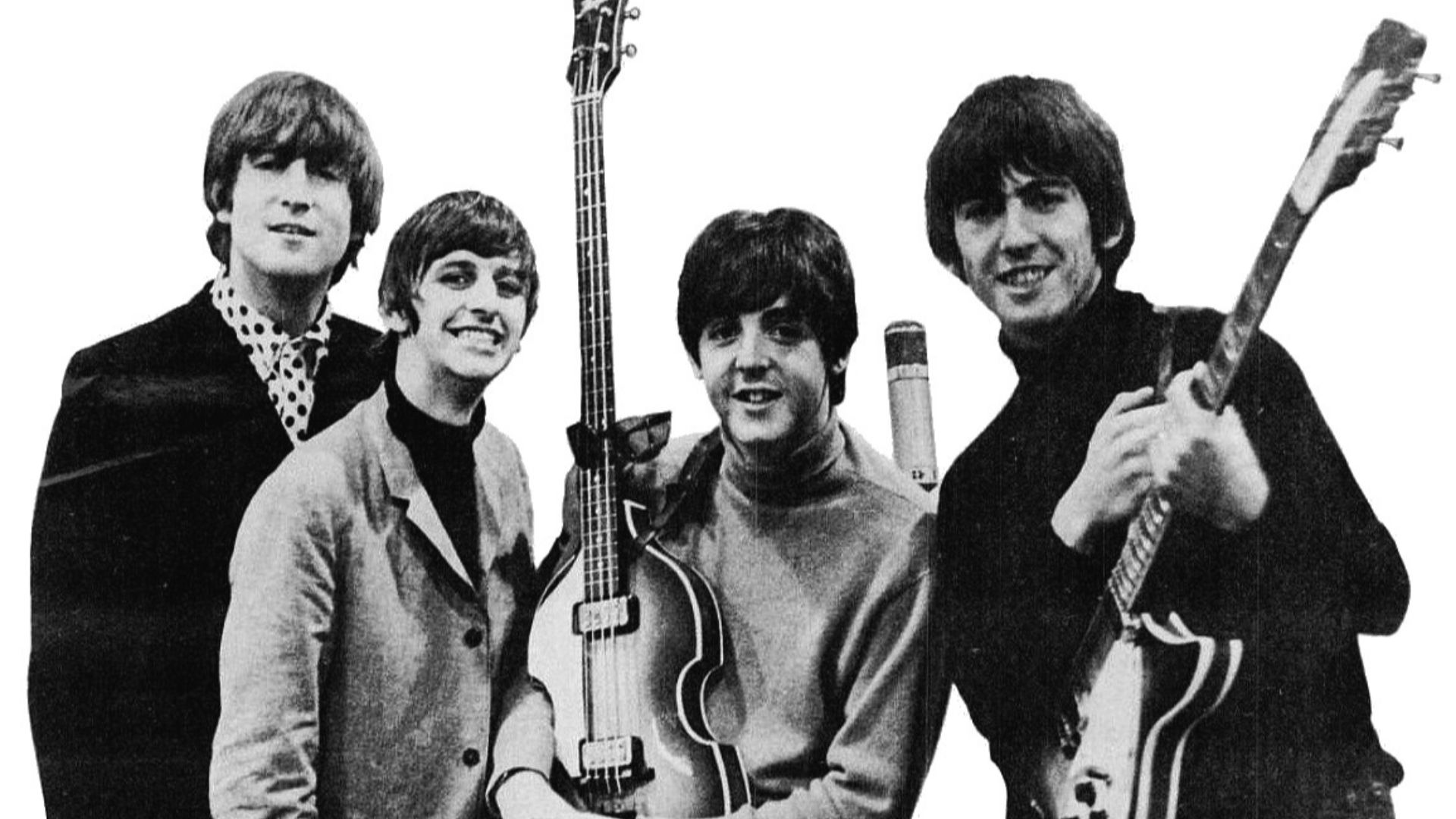 Trade ad for Beatles' 1964 Grammys. --- This is a version with just the Beatles isolated from the ad.