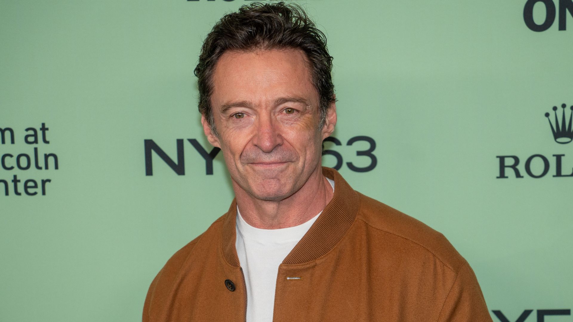 Hugh Jackman at the 63rd annual New York Film Festival at Lincoln Center in 2025 for the film Is This Thing On?