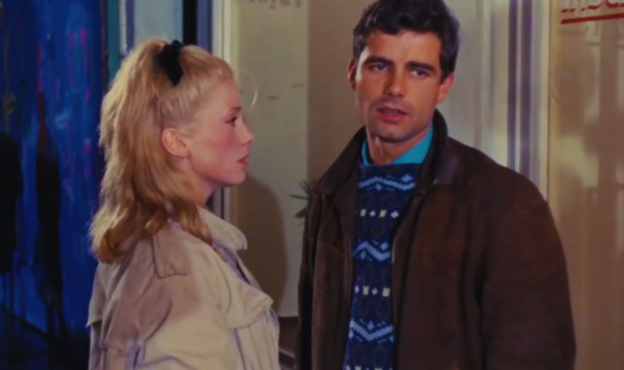 Screenshot from The Umbrellas of Cherbourg (1964)