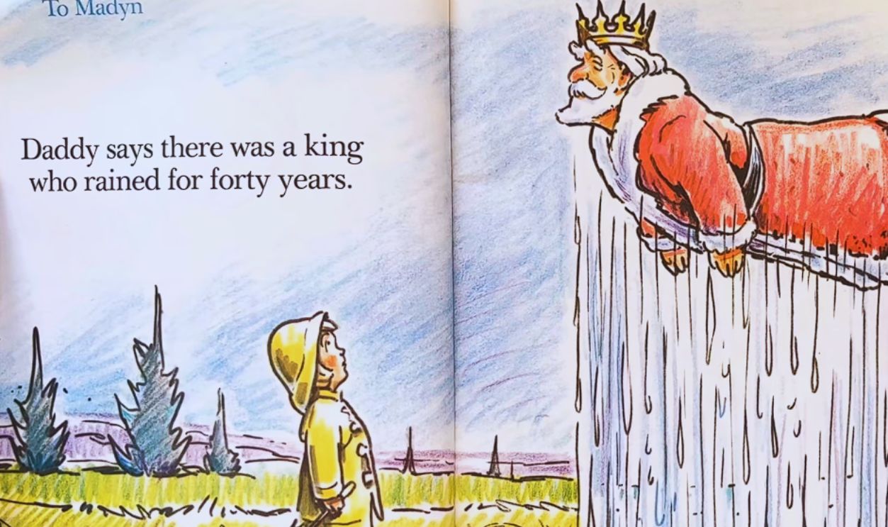 Illustration from The King Who Rained (1970)