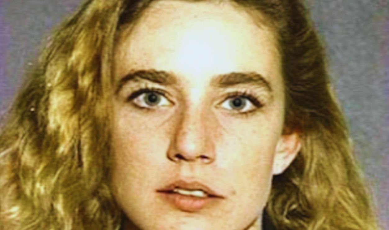 In this handout, American actress Dana Plato (1964 - 1999) after her arrest in Las Vegas, January 1992.
