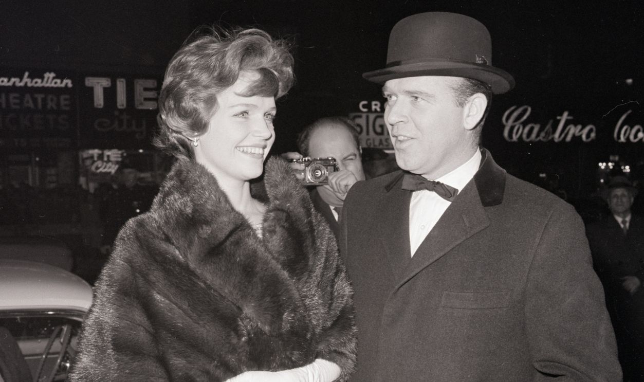 Lee Remick and Husband Bill Colleran (Original Caption) 12/15/1960- Actress Lee Remick and her husband, producer Bill Colleran, at the premiere of