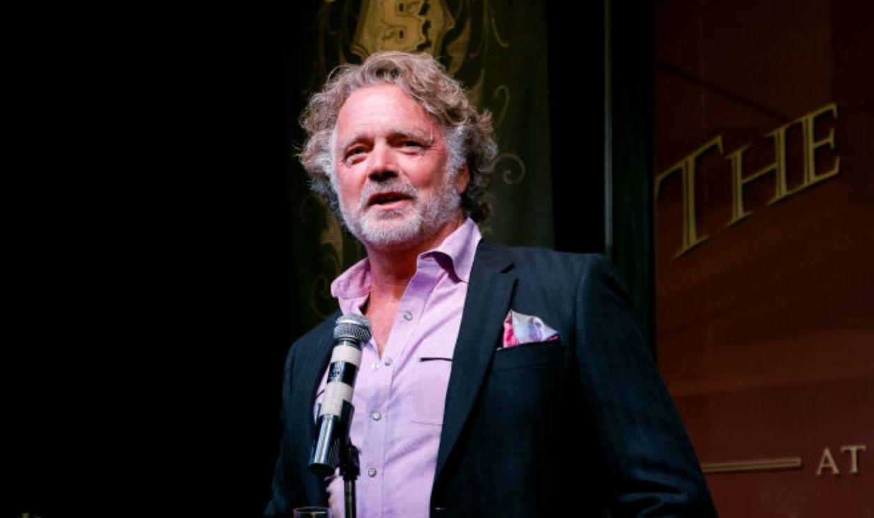 NASHVILLE, TENNESSEE - SEPTEMBER 11: John Schneider speaks during the John Schneider and Dee Dee Sorvino Nashville marriage celebration at The Standard at the Smith House on September 11, 2024 in Nashville, Tennessee. 