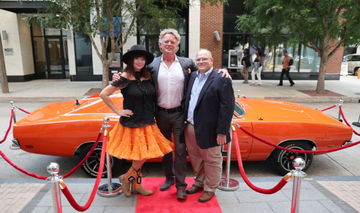 BATON ROUGE, LOUISIANA - AUGUST 14: Dee Dee Sorvino, John Schneider and Mike Bayham attend a marriage celebration at the Watermark Hotel on August 14, 2024 in Baton Rouge, Louisiana.