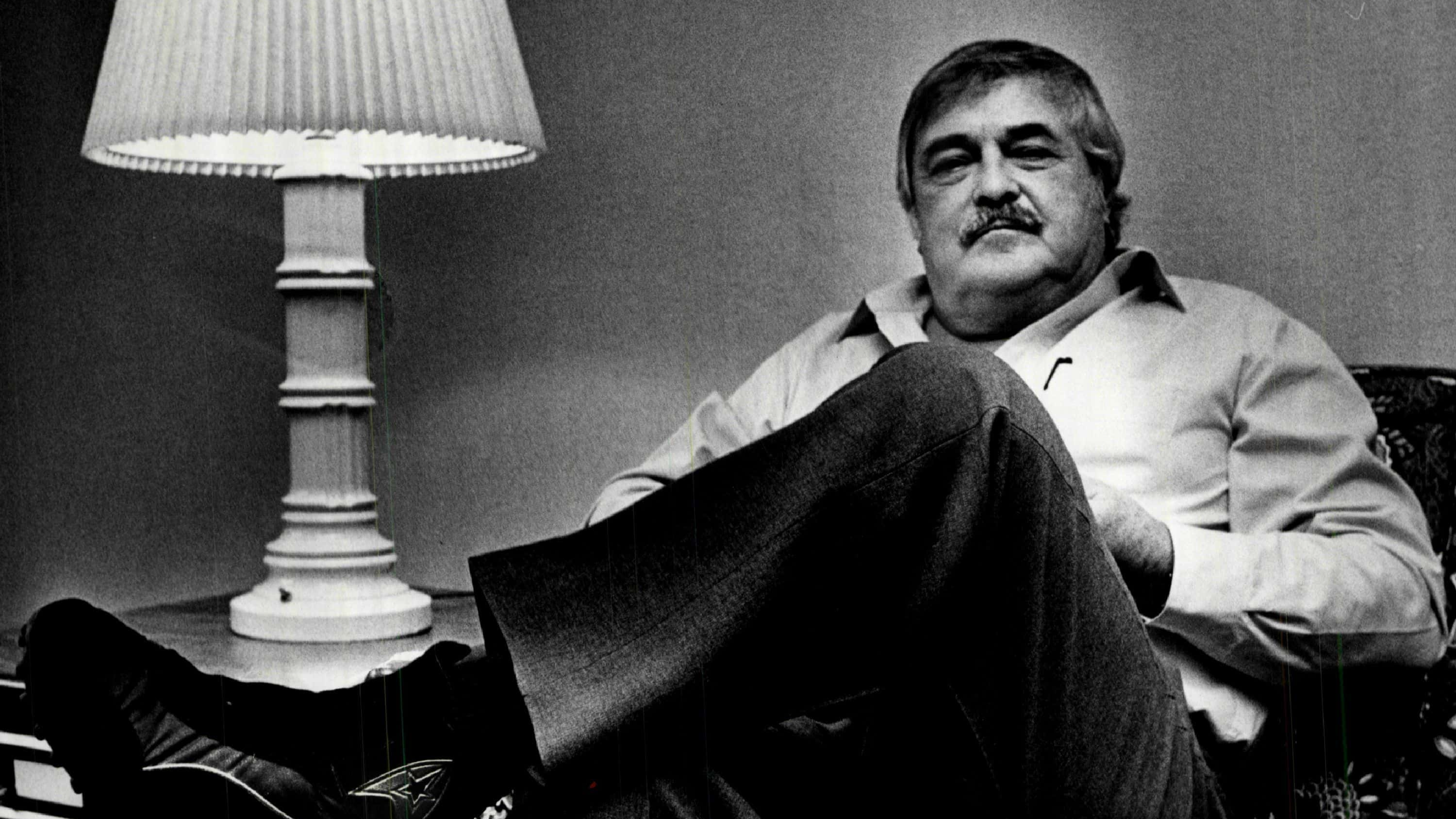 James Doohan (Scottie) of Star Trek in his room at the Downtown Marriott Hotel.
