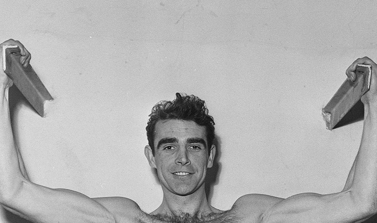 Scottish actor Sean Connery, March 1957. The young actor was given his first chance in a leading role when cast as Mountain McLintock in BBC Television's production of Requiem for a Heavyweight in April 1957.