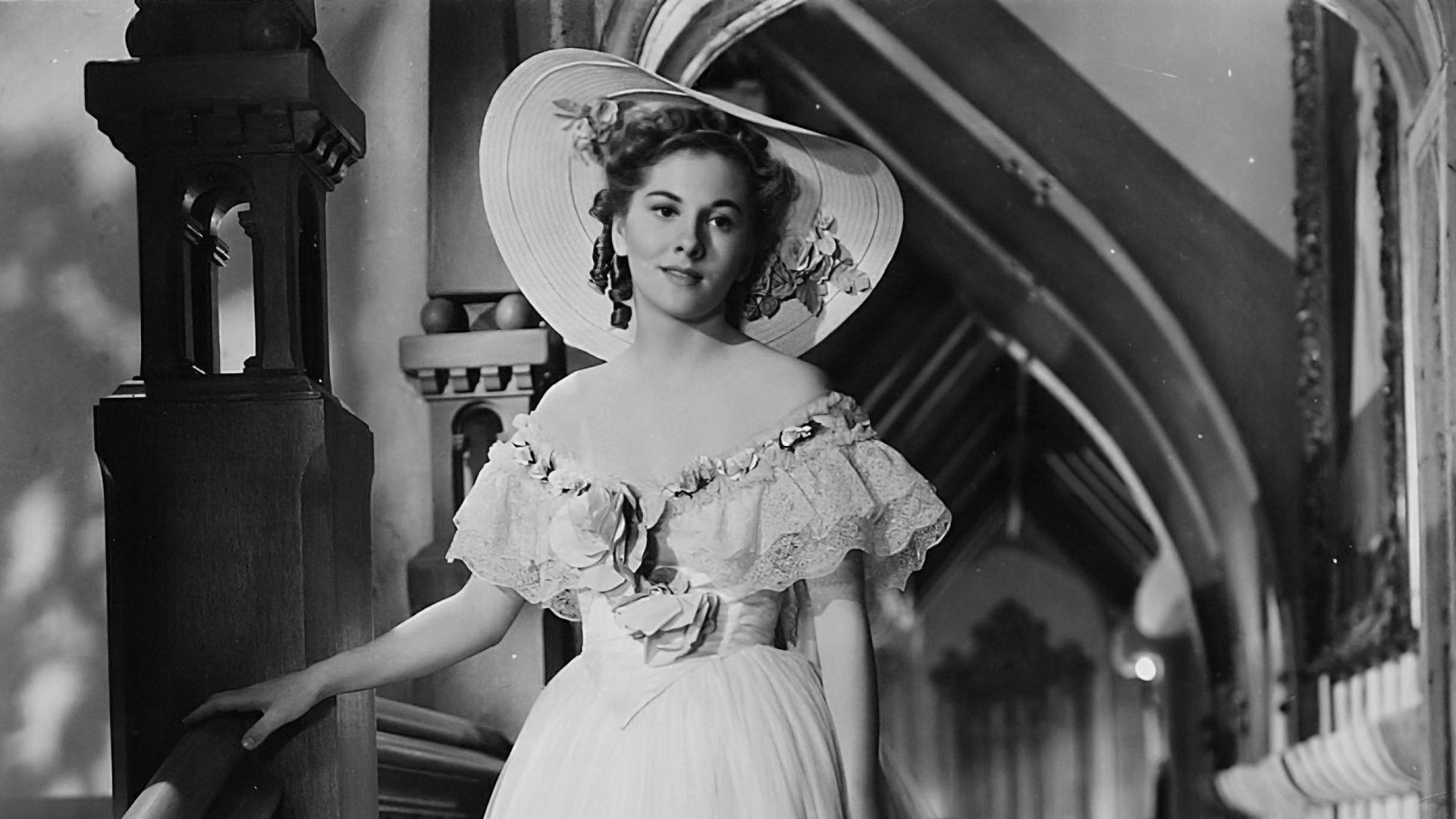 Joan Fontaine in Rebecca (1940).
