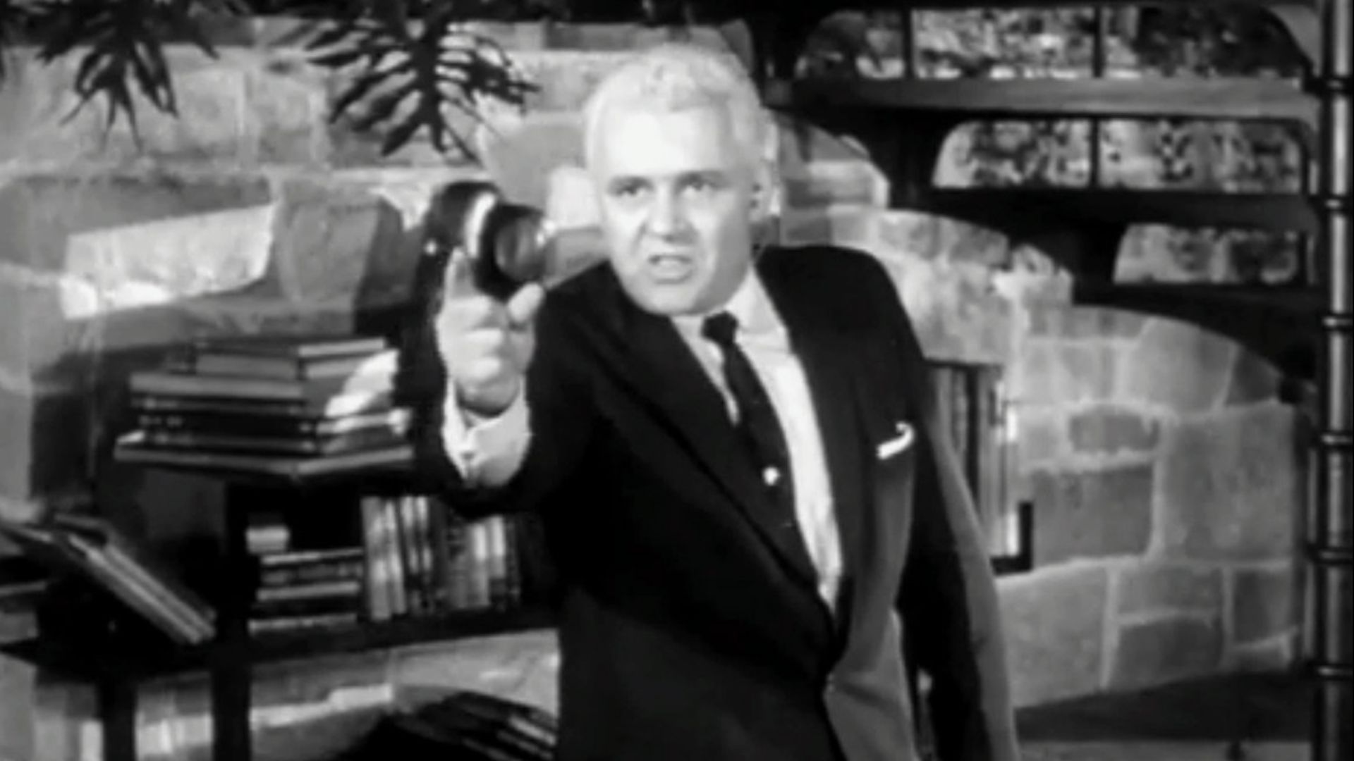 Rod Steiger in The Big Knife from the trailer for the film.