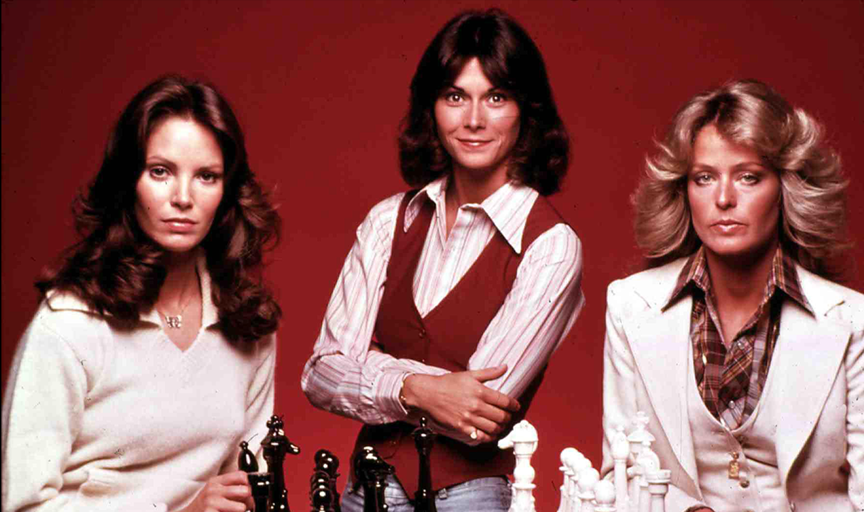 Jaclyn Smith, Kate Jackson, and Farrah Fawcett in Charlie's Angels (1976-1981)