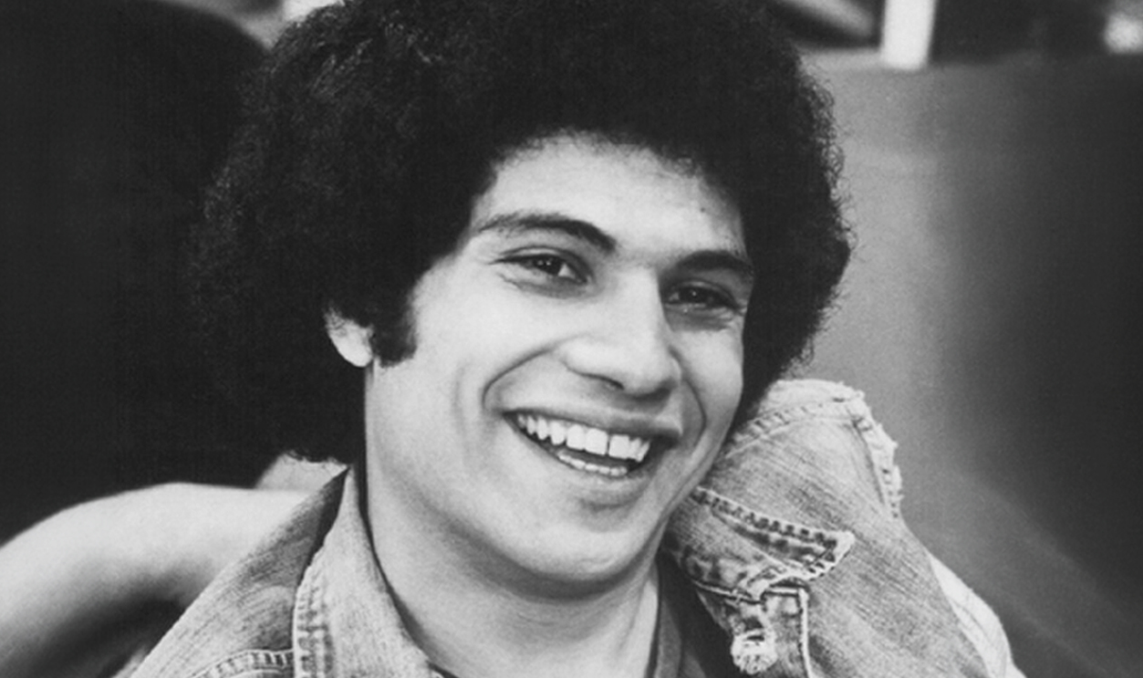 Black and white publicity image of Robert Hegyes
