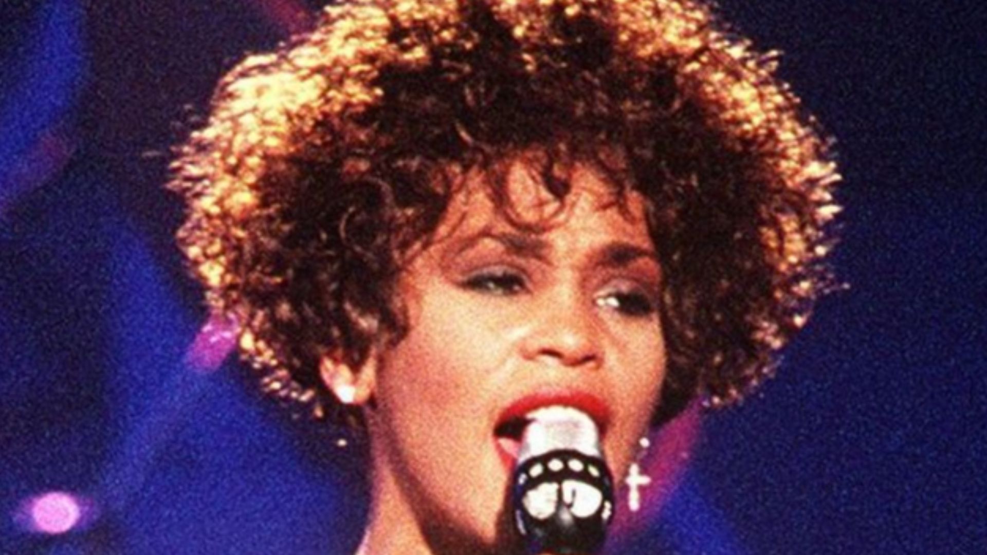 Whitney Houston performing