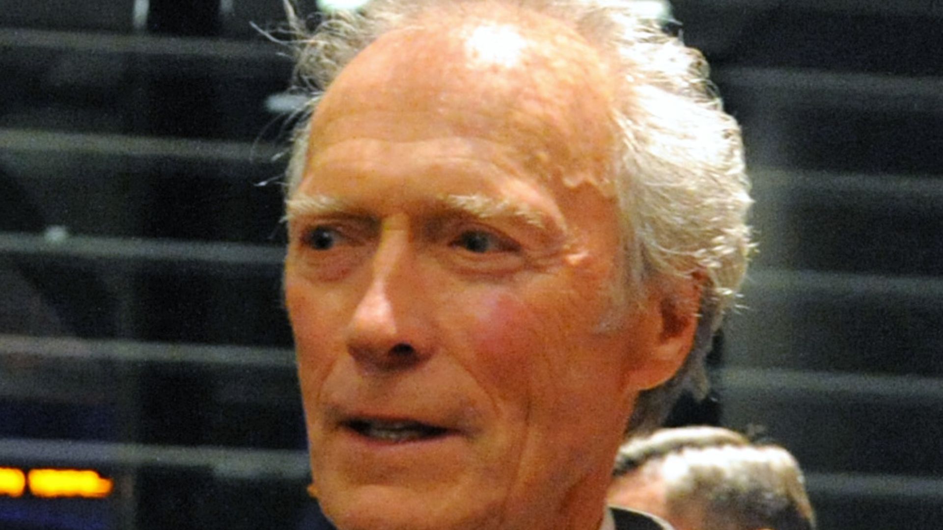 Mr. Clint Eastwood speaks with Secretary of Defense Leon E. Panetta at the Washington D.C. premier of the movie